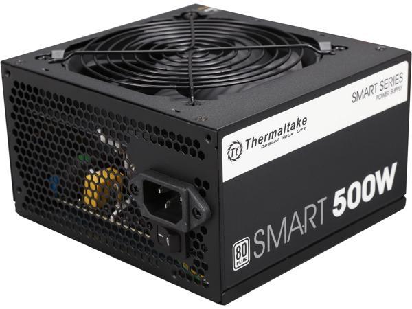 Thermaltake Smart Series 500W SLI/CrossFire Ready Continuous Power ATX 12V V2.3 / EPS 12V 80 PLUS Certified Active PFC Power Supply Haswell Ready PS-SPD-0500NPCWUS-W Thermaltake