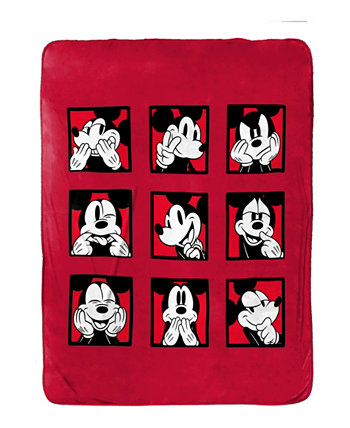 Плед Mickey Mouse Expressions Silk Touch, 70 x 50 дюймов Disney