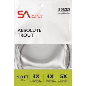 Экипировка для рыбалки Scientific Anglers Absolute Trout Leader Assortment - 9ft Scientific Anglers