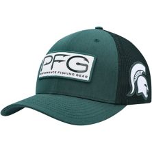 Мужская кепка Columbia Green Michigan State Spartans PFG Hooks Flex Hat Columbia PFG