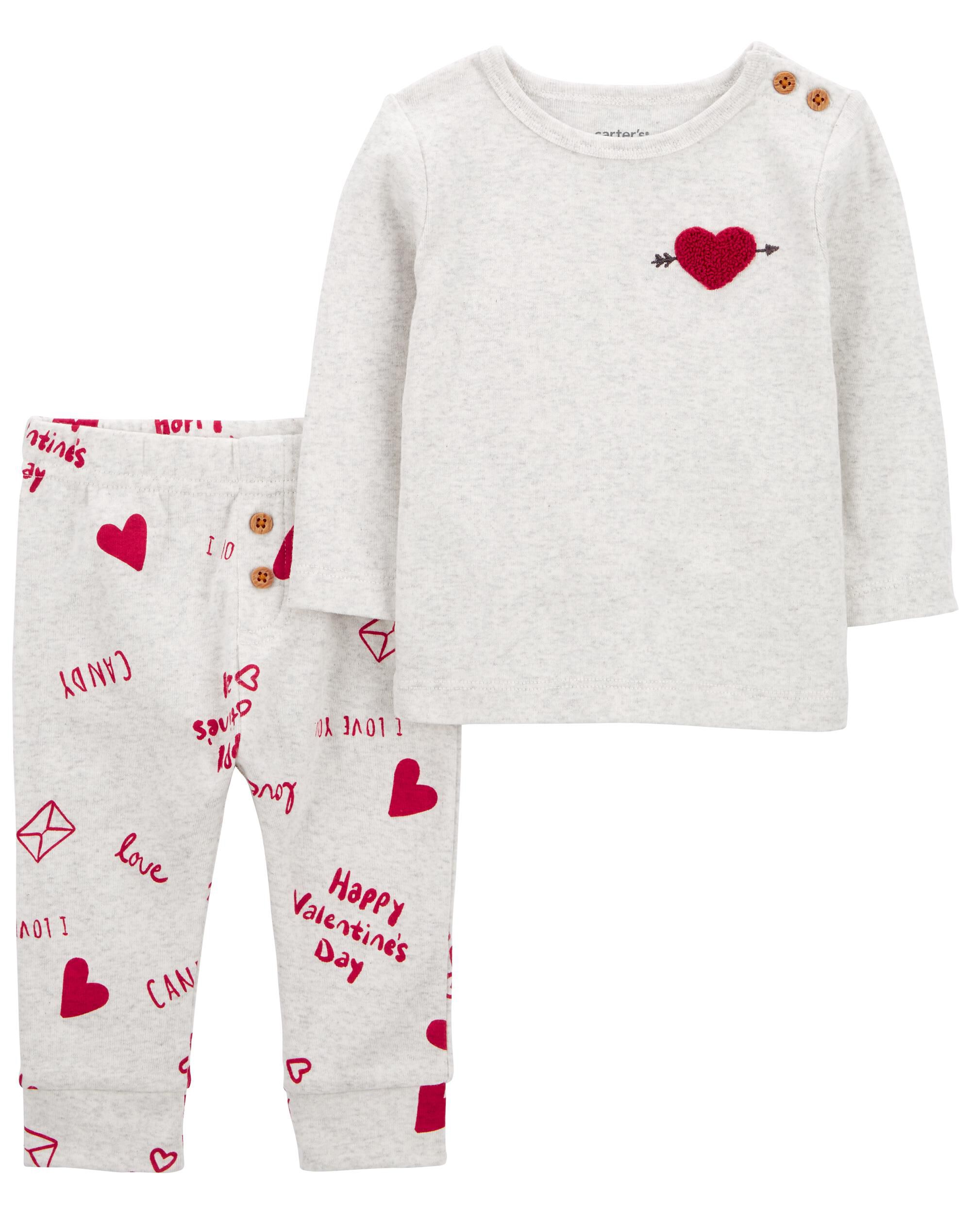 Комплект детской одежды на День святого Валентина из двух предметов Carter's