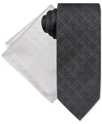 Мужской комплект с галстуком и нагрудным платком с медальоном Steve Harvey