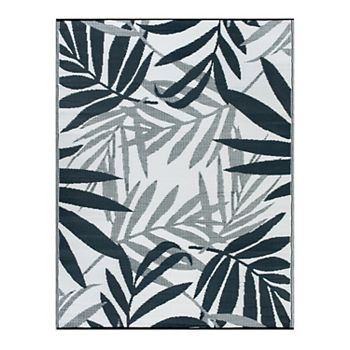 World Rug Gallery Contemporary Floral Leaves Reversible Outdoor Rugs World Rug Gallery