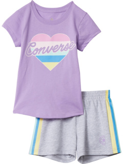 Комплект из футболки и шорт с рисунком (маленькие дети) Converse Kids