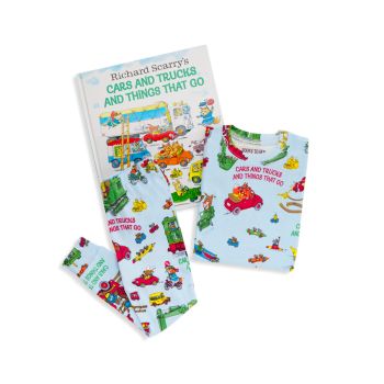 Little Boy's &amp; Boy's "Cars And Trucks" Two-Piece Pajama Set BOOKS TO BED