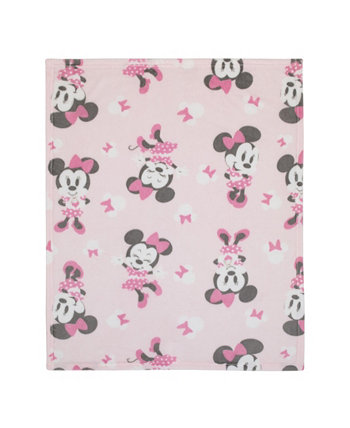 Мягкое детское одеяло Minnie Mouse Pastel Bows and Icons Disney