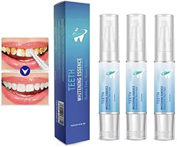 3Pcs Teeth Whitening Pen,Teeth Whitening Gel,Teeth Whitening Essence Pen,Intensive Teeth Stain Remover,Reduce Yellowing Oral Care for Women & Men. OUKPANE