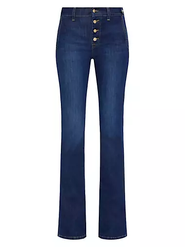 Женские Джинсы bootcut 7 For All Mankind 7 For All Mankind