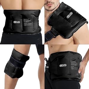 REVIX Large Ice Pack Wrap for Hip, Knee, Shoulder, Back Pain Relief Reusable Gel (Гель) Cold Pack for Injuries, Swelling, Bruises, Surgery, Inflammation,16 × 9 " REVIX