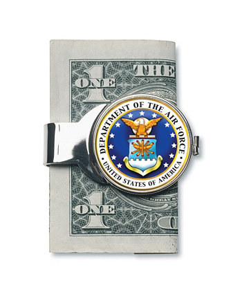 Зажим для денег W / Colorized Air Force JFK Полдоллара American Coin Treasures