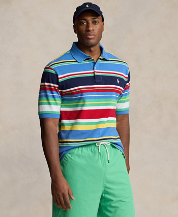 Men's Big & Tall Striped Short-Sleeve Polo Shirt Polo Ralph Lauren
