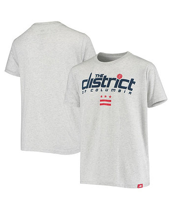 Boys Youth Heathered White Washington Wizards The District Tri-Blend T-shirt Le Coq Sportif