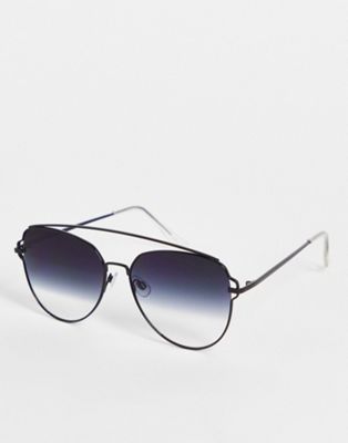 Черные дымчатые солнцезащитные очки-авиаторы Madein Madein.