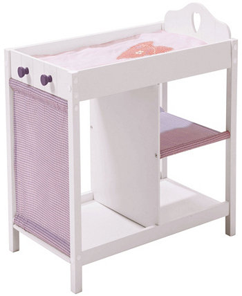 Кукольная кровать для хранения Fienchen, белая, фиолетовая, розовая, многофункциональная кукольная мебель, серия детских ролевых игр Roba-Kids