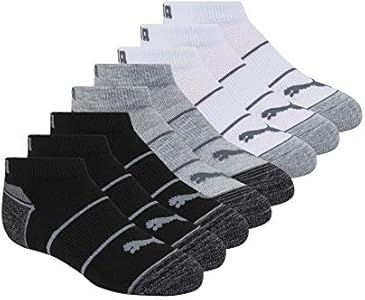 PUMA Kids' 8 Pack Low Cut Socks PUMA