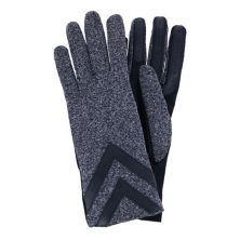 Isotoner Women's Touchscreen Spandex Winter Glove With Chevron Wrist ISOTONER
