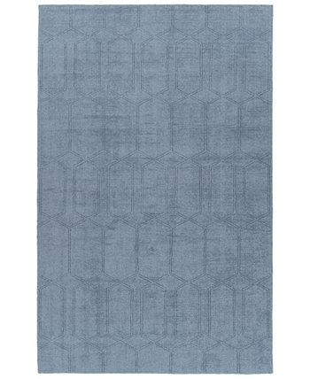 Minkah MKH03-17 Синий коврик для улицы размером 2 x 3 фута Kaleen