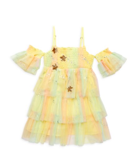 Baby Girl's &amp; Сетчатое многоярусное платье для маленькой девочки Baby Sara