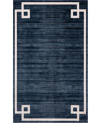 Lenox Hill Uptown Jzu005 Темно-синий коврик размером 5 x 8 футов Jill Zarin