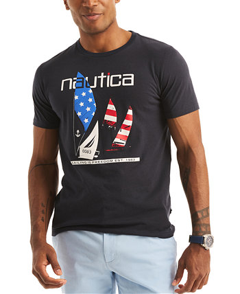 Мужская футболка с коротким рукавом и рисунком Americana Nautica