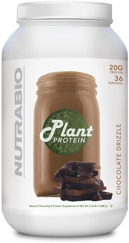 NutraBio Plant Protein Шоколадная глазурь -- 2,42 фунта NutraBio