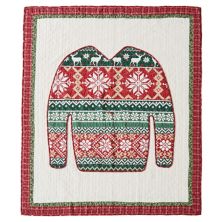 Greenland Home Fashions Christmas Sweater Throw Blanket Greenland Home Fashions