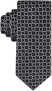 Calvin Klein Men’s Black Solid and Pattern Neckties – Standard and Extra Long Sizes Calvin Klein