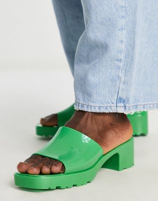 Зеленые туфли-лодочки на каблуке ASOS DESIGN ASOS DESIGN