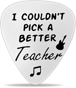 I Couldn't Pick A Better Dad Guitar Pick Keychain for Men Daddy Birthday Gifts from Daughter Son Cute Music Gifts for Music Lovers Gift Ideas Guitar Enthusiast Gifts for Bass Guitar Players Gifts Pliwcas