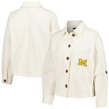 Женская вельветовая куртка на пуговицах Hype and Vice White Michigan Wolverines Hype And Vice