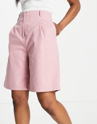 Ghospell longline bermuda shorts in powdered pink - part of a set Ghospell