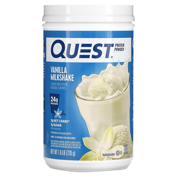Протеиновый порошок, ванильный молочный коктейль, 1,6 фунта (726 г) Quest Nutrition