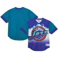 Мужская Футболка Mitchell & Ness Jumbotron 3.0 Фиолетовая Utah Jazz Unbranded