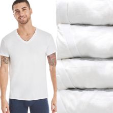 Мужские футболки Hanes Ultimate® из 4 комплектов ComfortBlend с v-образным вырезом Hanes