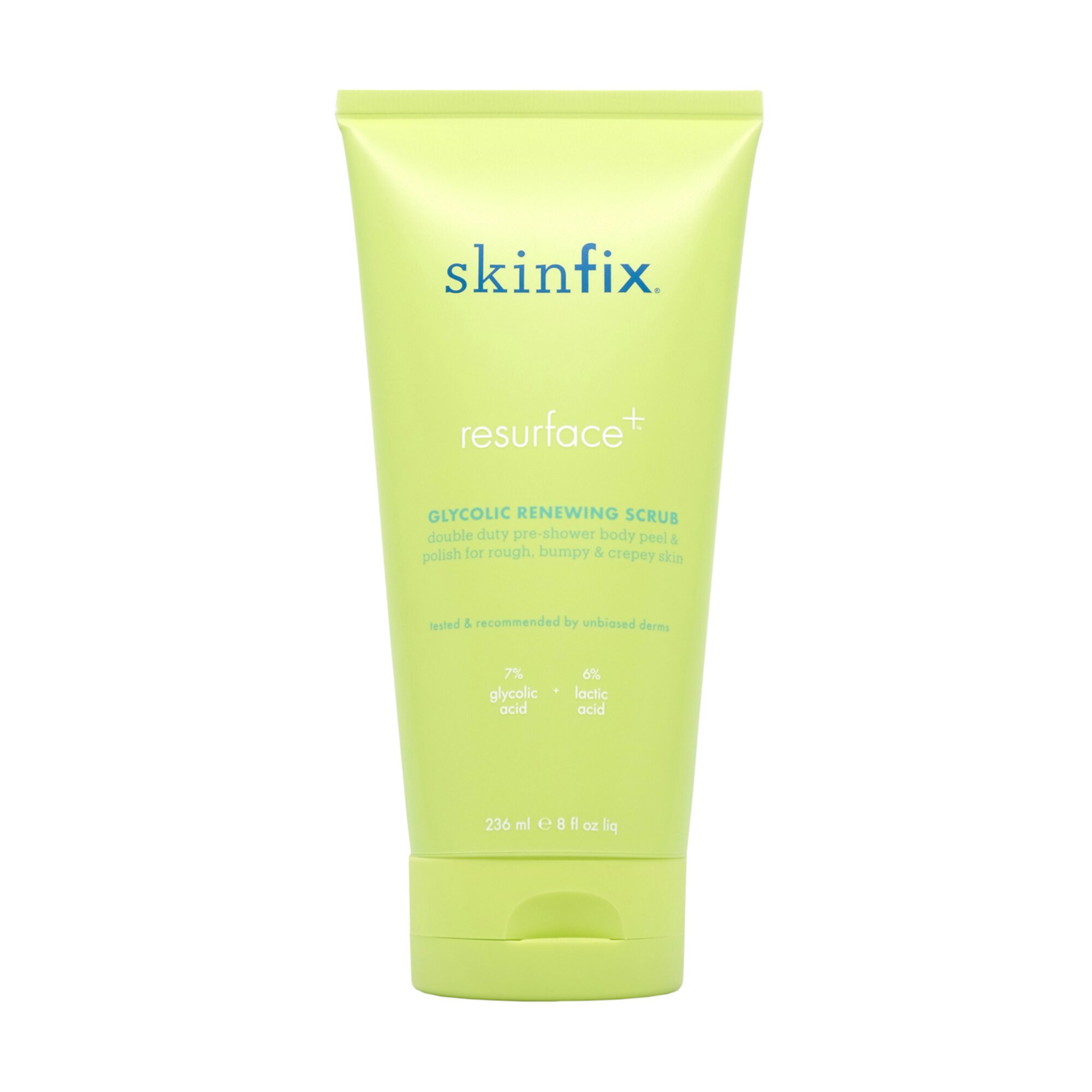 Resurface+ Обновляющий скраб для тела с гликолевой и молочной кислотой Skinfix