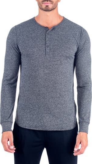 Super Soft Long Sleeve Lounge Henley Unsimply Stitched
