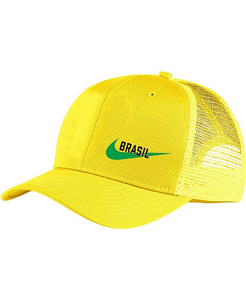 Мужская желтая кепка Trucker Snapback Classic99 Brazil National Team Classic99 Nike