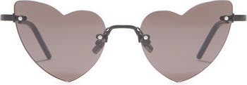 солнцезащитные очки в форме сердца 50 мм Saint Laurent