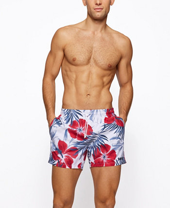 BOSS Men's Floral-Print Swim Shorts BOSS Hugo Boss