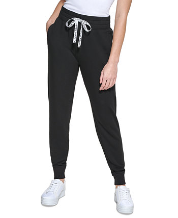 Брюки-джоггеры из ткани френч терри с логотипом и кулиской Calvin Klein