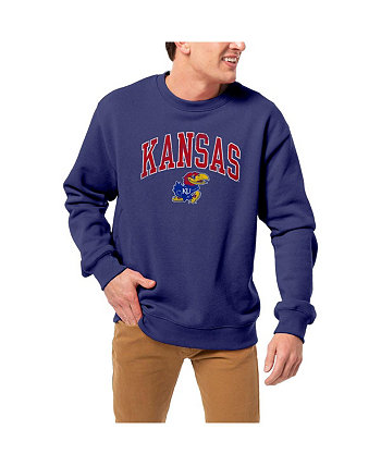 Мужской флисовый пуловер Royal Kansas Jayhawks 1965 Arch Essential толстовка League Collegiate Wear