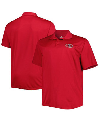 Мужская рубашка-поло Scarlet San Francisco 49ers Big and Tall Birdseye Fanatics