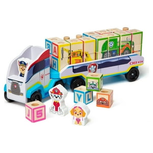 Melissa & Doug PAW Patrol Wooden ABC Block Truck (33 Pieces) Melissa & Doug