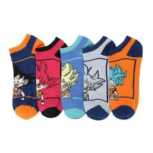 Women's Dragon Ball Z 5-Pack Ankle Socks Licensed Character