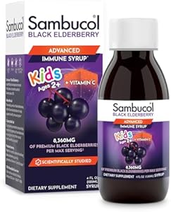 Sambucol Black Elderberry Syrup for Kids - Elderberry Extract Kids, Kids Elderberry Syrup, Black Elderberry for Kids, Kids Immune Support - 4 Fl Oz Sambucol