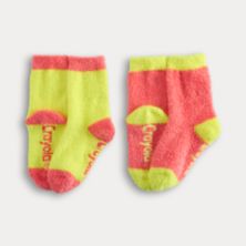 Набор из двух носков с цветными блоками для ресниц Crayola® X Kohl's Kids Crayola X Kohl's