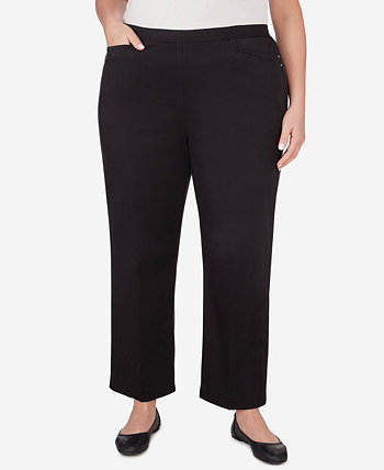 Plus Size Opposites Attract Average Length Sateen Pant Alfred Dunner