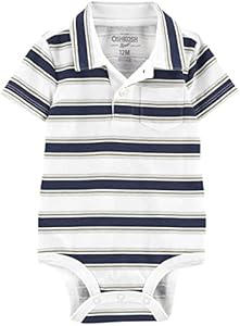 OSHKOSH B'GOSH baby-boys Short Sleeve Polo Bodysuit OSHKOSH B"GOSH