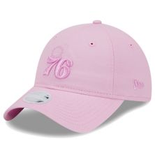 Женская регулируемая кепка в тон New Era Pink Philadelphia 76ers Colorpack 9TWENTY New Era
