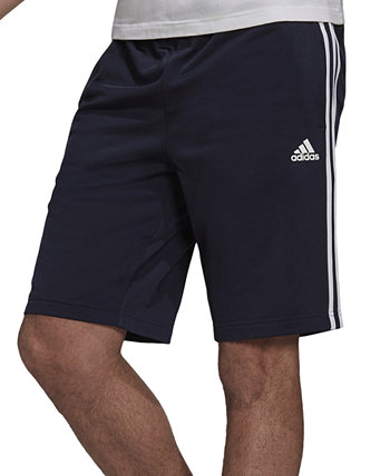 Мужские трикотажные шорты в полоску 10 дюймов Adidas
